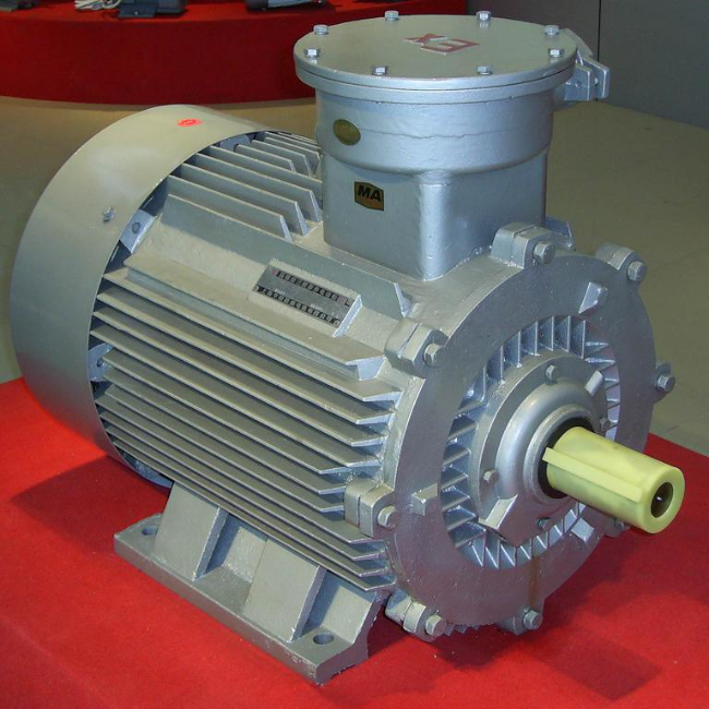 YB3-160M-4防爆电机45°角实拍